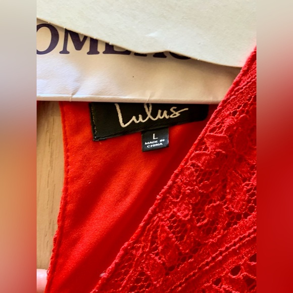 Lulus Love You Always Red Lace Skater Dress - Picture 7 of 9